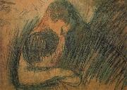 Edvard Munch Leech oil painting on canvas